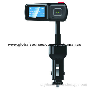 Car Bluetooth MP3 Player with FM Transmitter, Supports TF Card/USB Flash Disk, LCD Screen Display